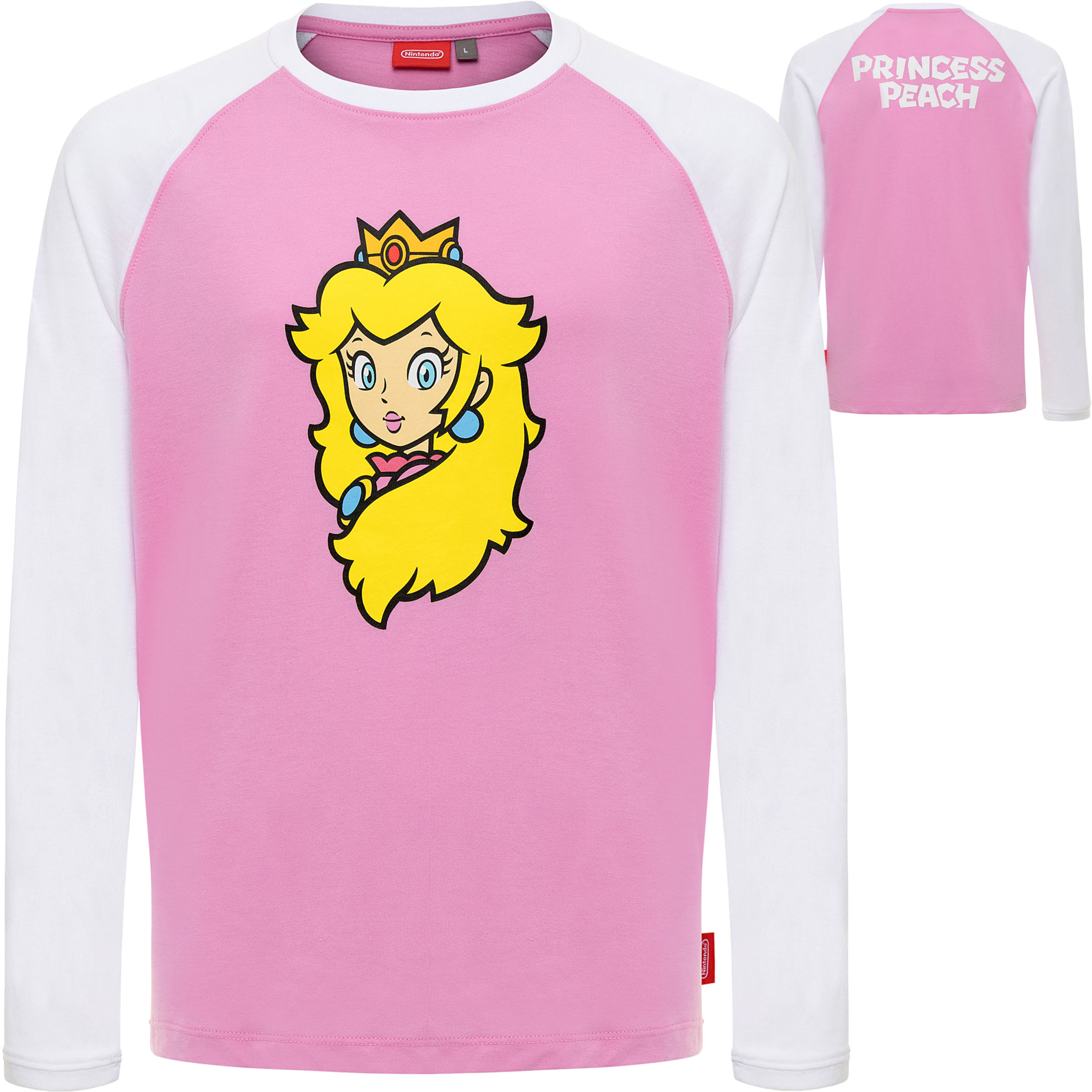 美品✨TODAYFUL Sheer Raglan Long T-shirts Super Mario™ - Peach™ Raglan Youth T-Shirt - Nintendo Official Site